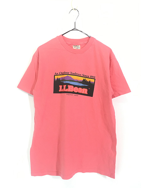 古着 80s USA製 Hanes × LL Bean 山タグ カタディンタグ 100%コトン