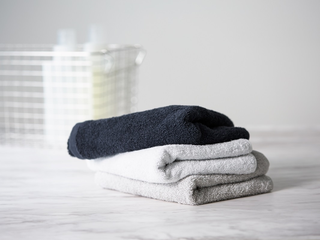 MISHIRINO TOWEL フェイスタオル 2枚セット（ダークネイビー）: 近畿