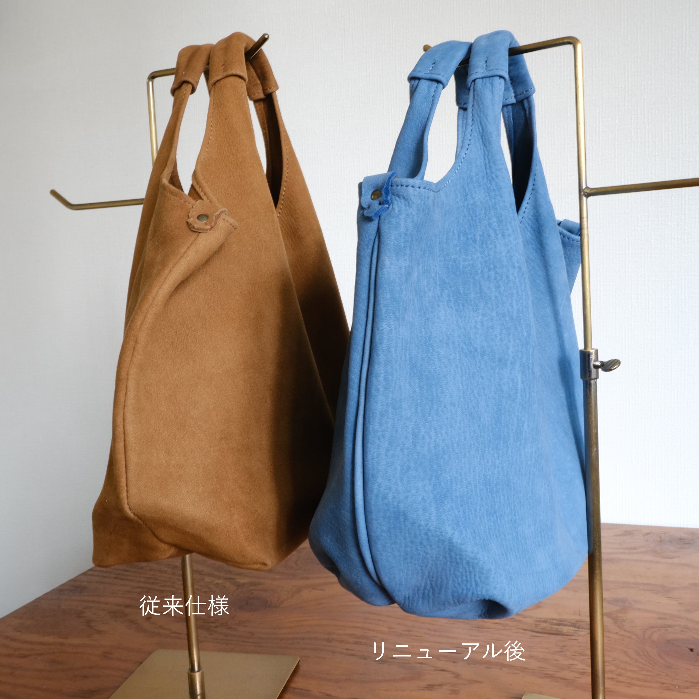 ENISICA（エニシカ） ハンドバッグ ジビエ鹿革イチシカバッグ 紅杉（べ