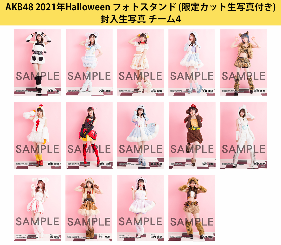 予約商品】AKB48 2021年Halloween フォトスタンド(限定カット生写真