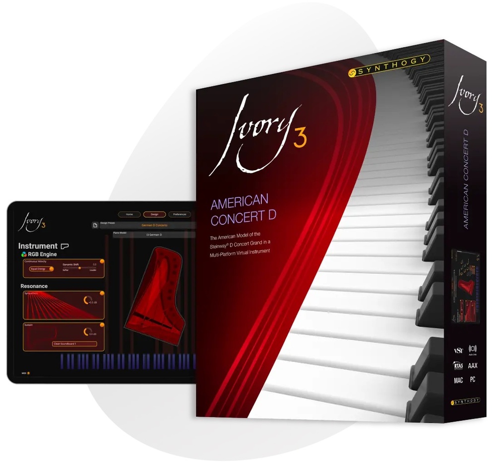 American Concert D joins Synthogy's Ivory 3 range