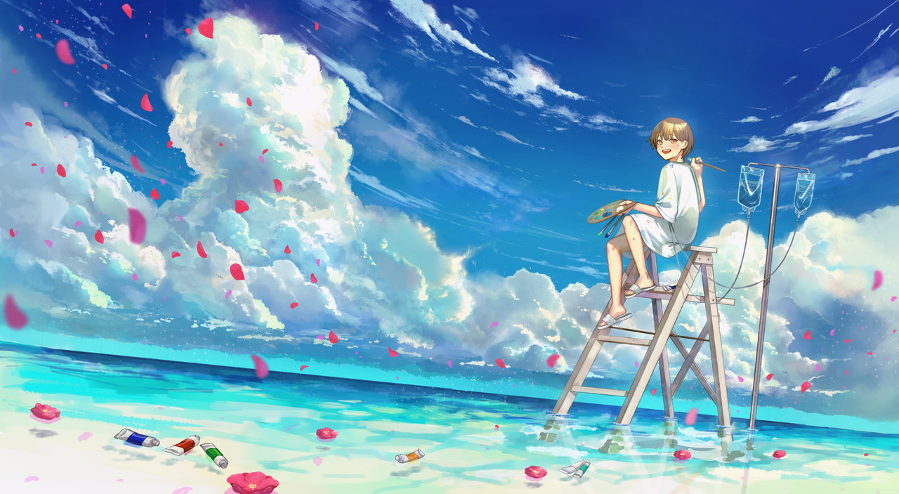 少年と海と ありおか - Illustrations ART street