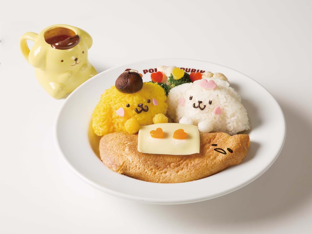マカロンとぐでたまも登場！ポムポムプリンカフェ 横浜・名古屋