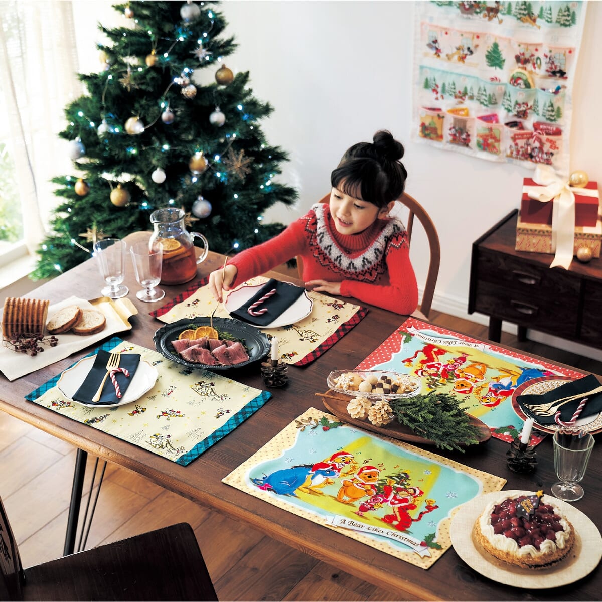 ミッキー＆フレンズ・プーさん柄！ベルメゾン ディズニー「クリスマス