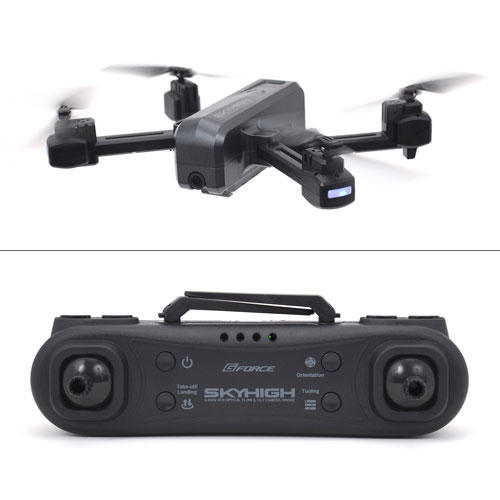 G-FORCE ドローン SKYHIGH 4K/2Kカメラ付き ブラック GB030: OA機器