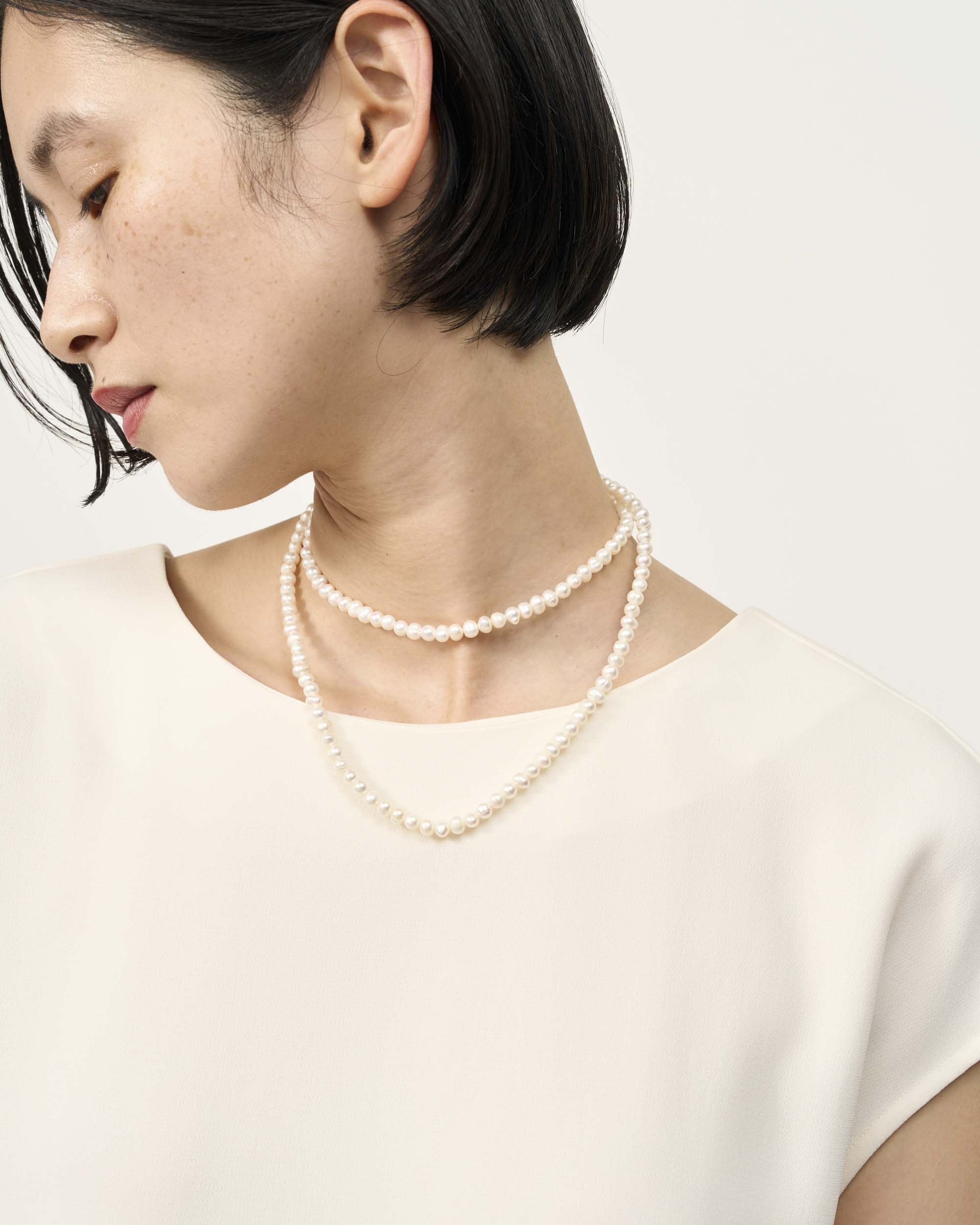 淡水パールロングネックレス - SOÉJU online store｜上質な大人の女性