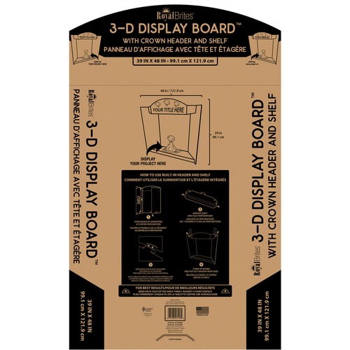 Geographics RoyalBrites 3-D Display Board - GEO27143 - Shoplet.com