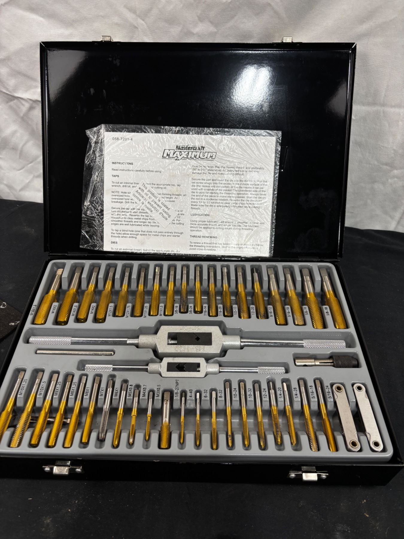 Mastercraft Maximum Tap & Die Set - Sunrise Estate Services Ltd