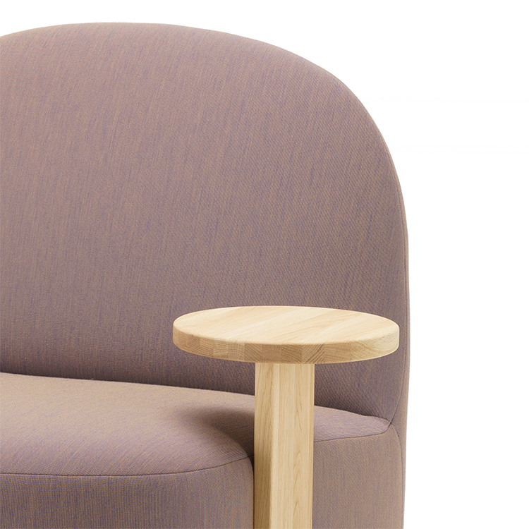 Polar Lounge Chair L With Side Table Left (ポーラーラウンジチェアL