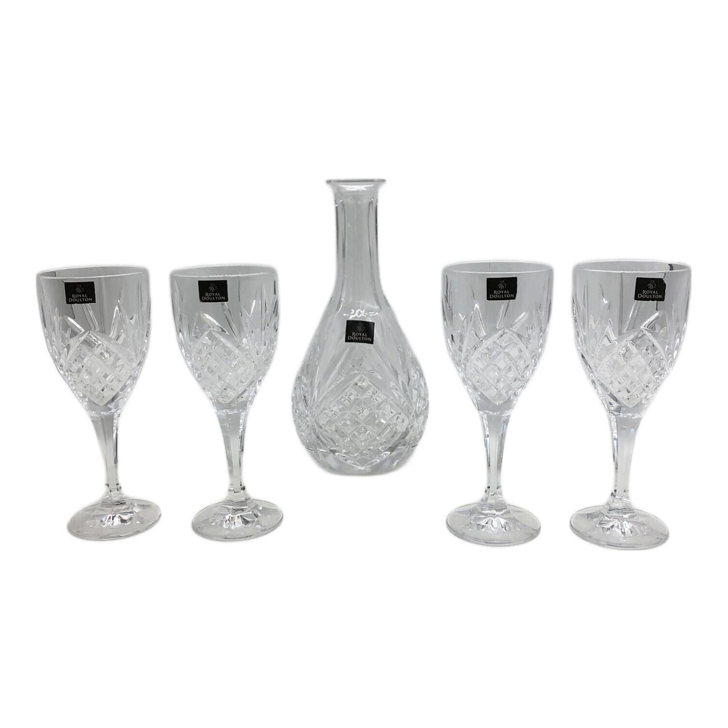 ROYAL DOULTON (ロイヤルドルトン) グラスセット グラス4・デカンタ1