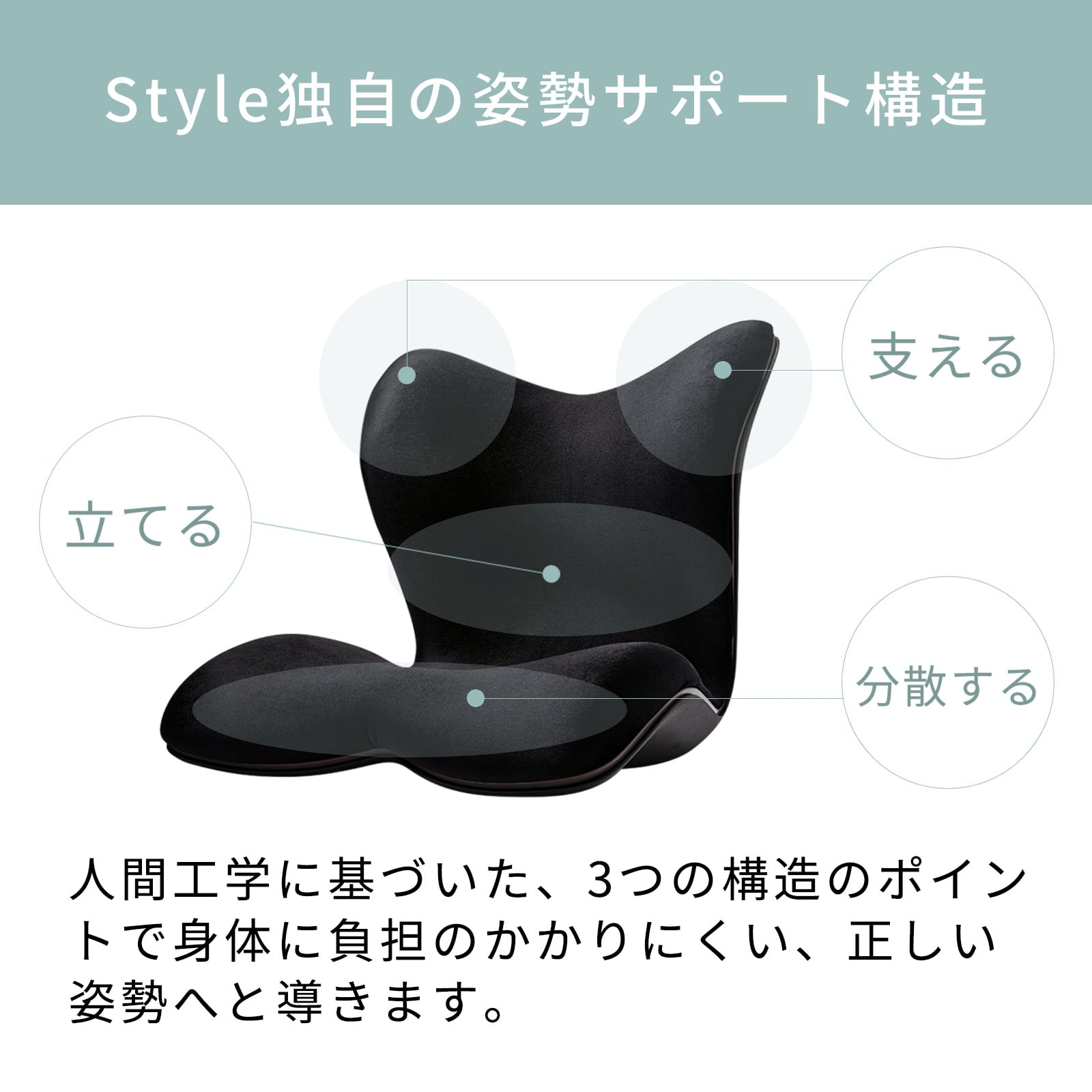 スタイルプレミアム デラックス 骨盤 猫背 姿勢 送料無料 クッション