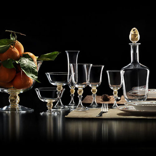 Nason Moretti A/81 collection | glass bottles | Murano glass