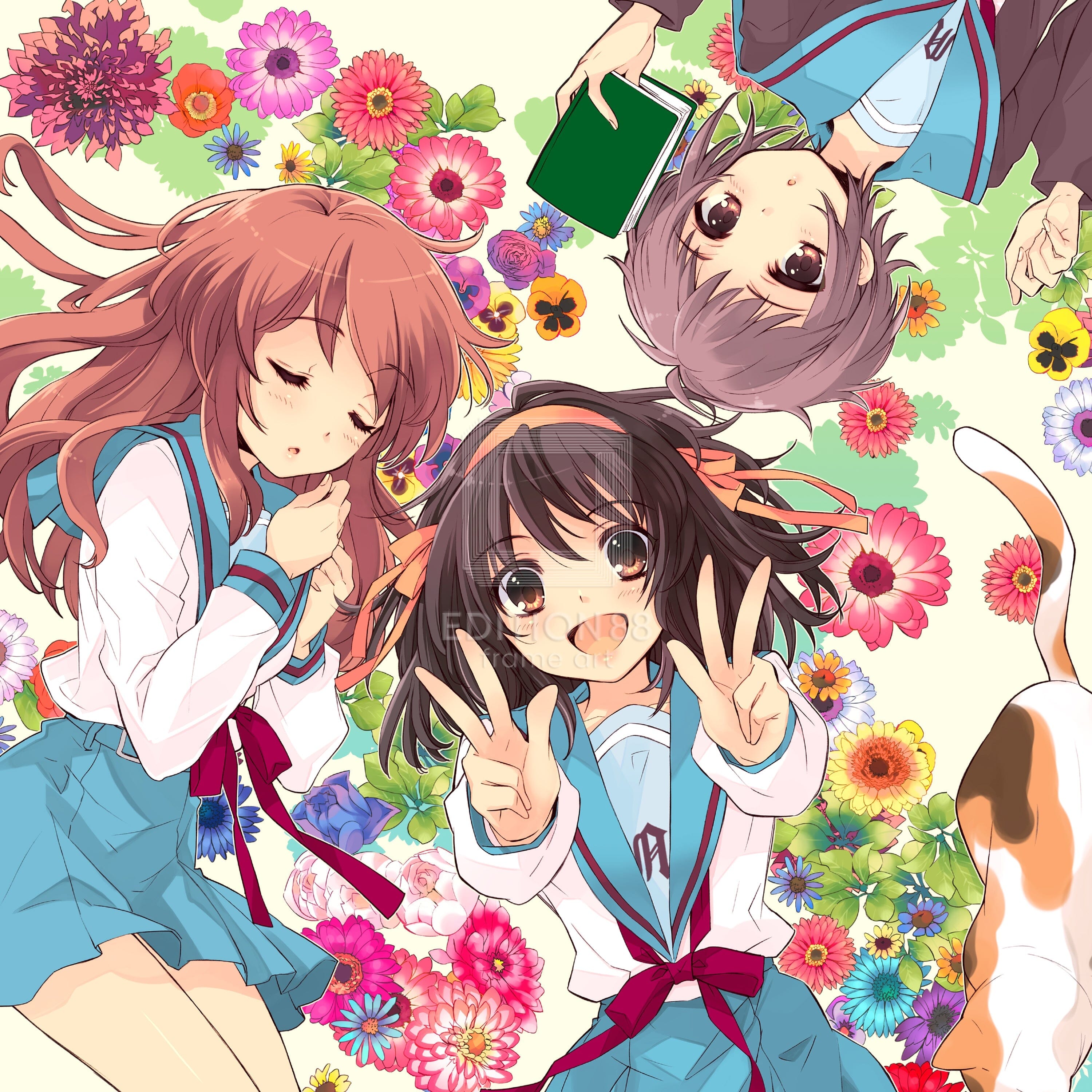 涼宮ハルヒの憂鬱」88グラフ1（画集『ハルヒ百花』」表紙