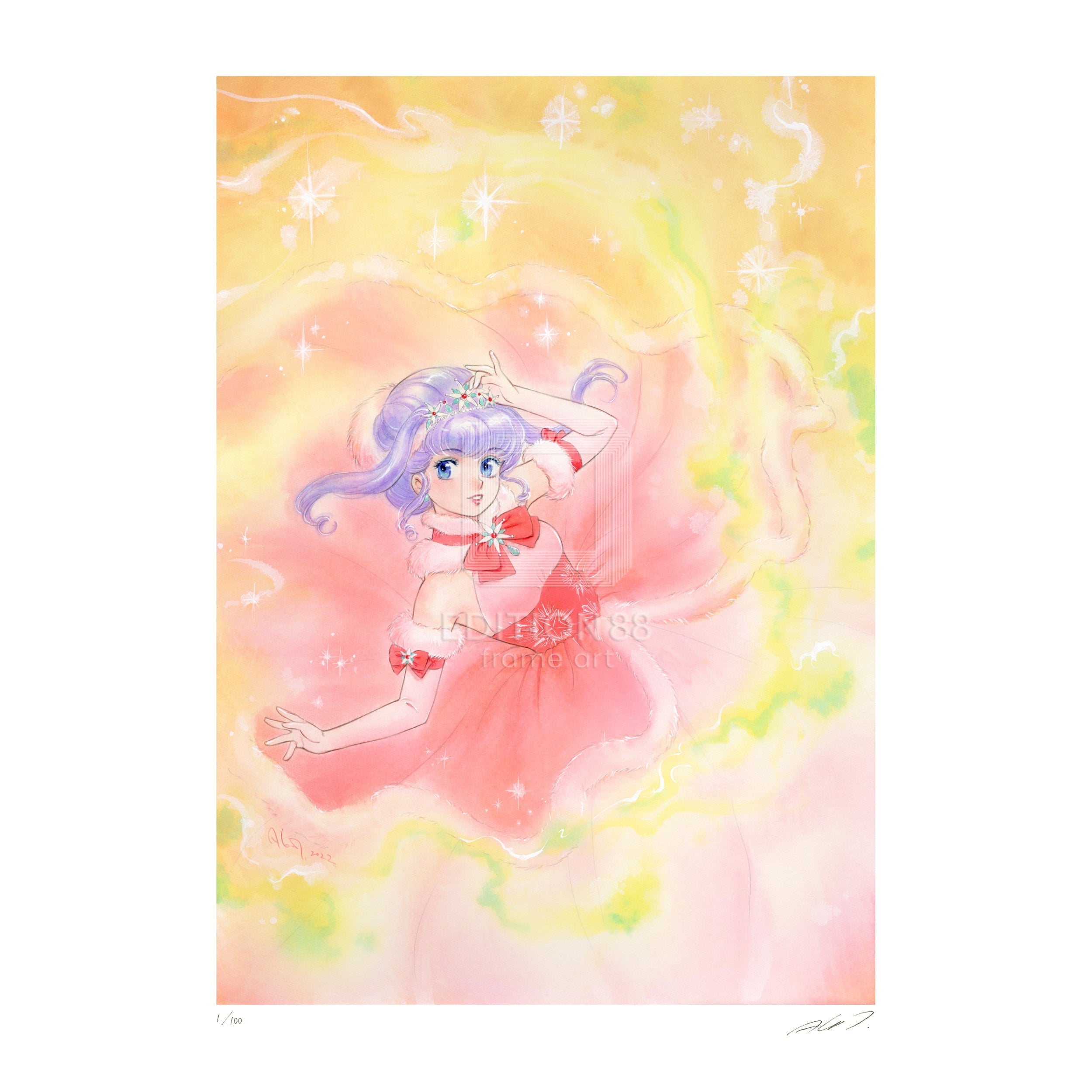 魔法の天使 クリィミーマミ」88グラフ 星のティアラ /高田明美（直筆