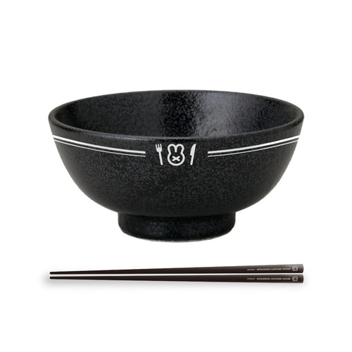 受注生産】名取さなのもぐもぐごほうびお茶碗＆おはしセット【名取さな