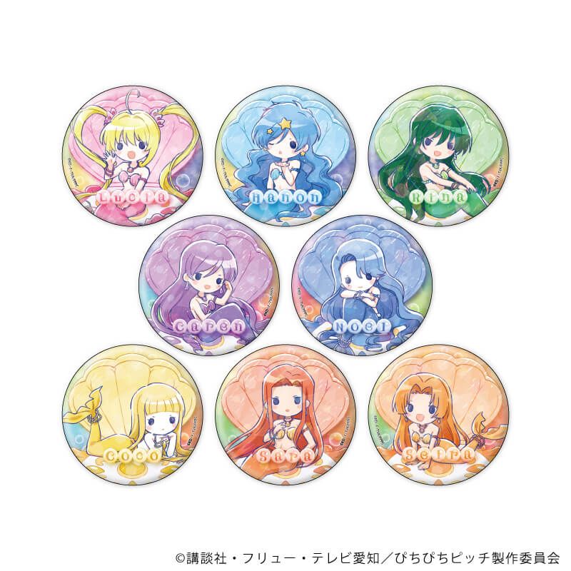 廃盤 ぴちぴちピッチ 梅雨 缶バッジ グラフアート TVアニメ
