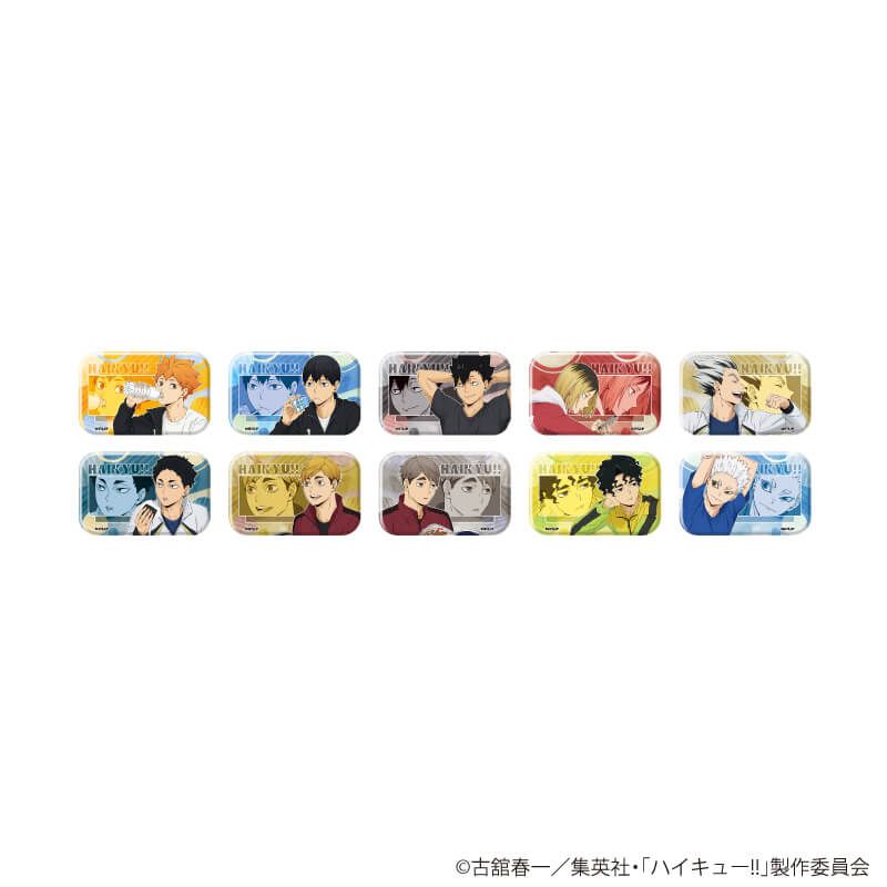 スクエア缶バッジ「ハイキュー!!」01/コンプリートBOX(全10種)(描き