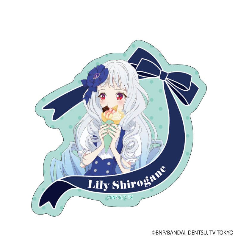 アイカツスターズ! 虹野ゆめ 白銀リリィ 缶バッジ 未開封新品 ガラポン