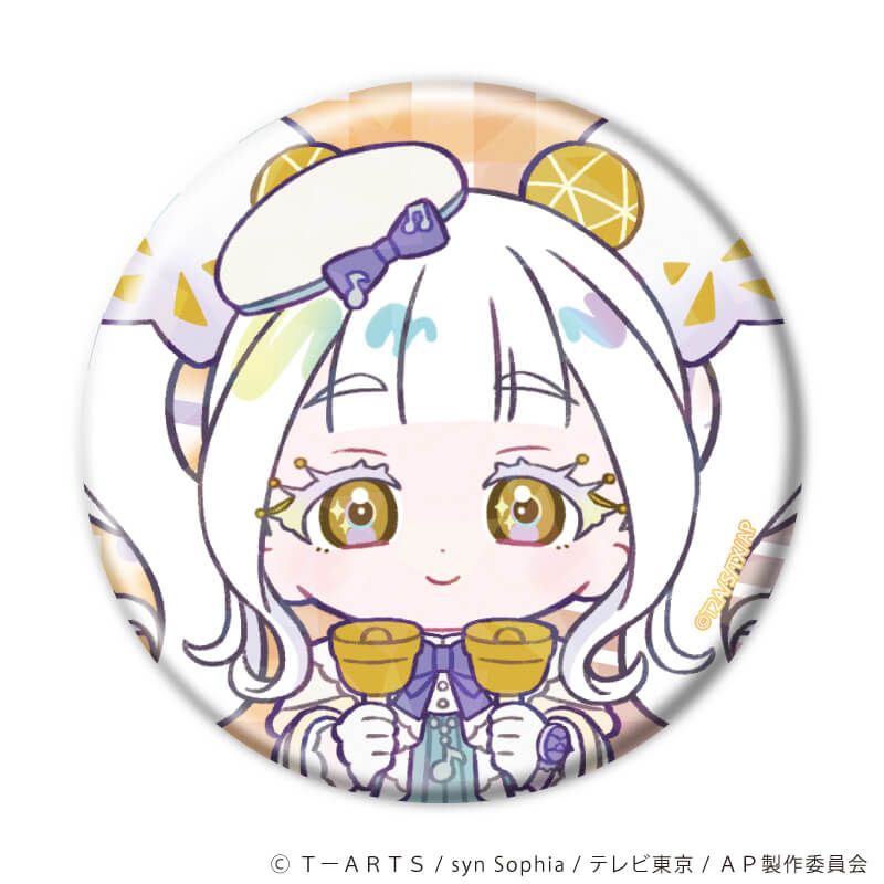 ホログラム缶バッジ(57mm)「ひみつのアイプリ」03/音楽の秋ver