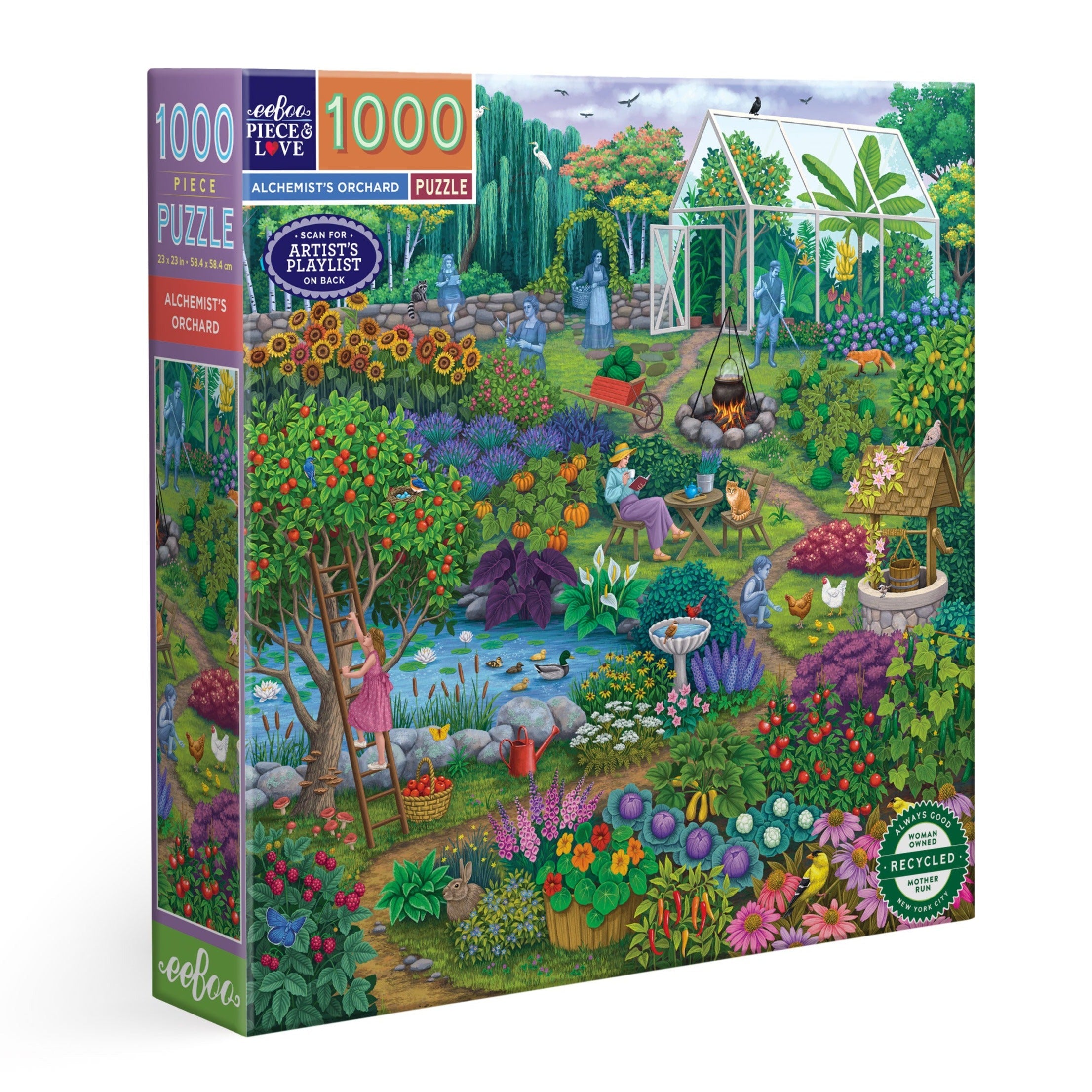 Alchemist's Orchard 1000 Piece Jigsaw Puzzle by eeBoo | Unique Fun