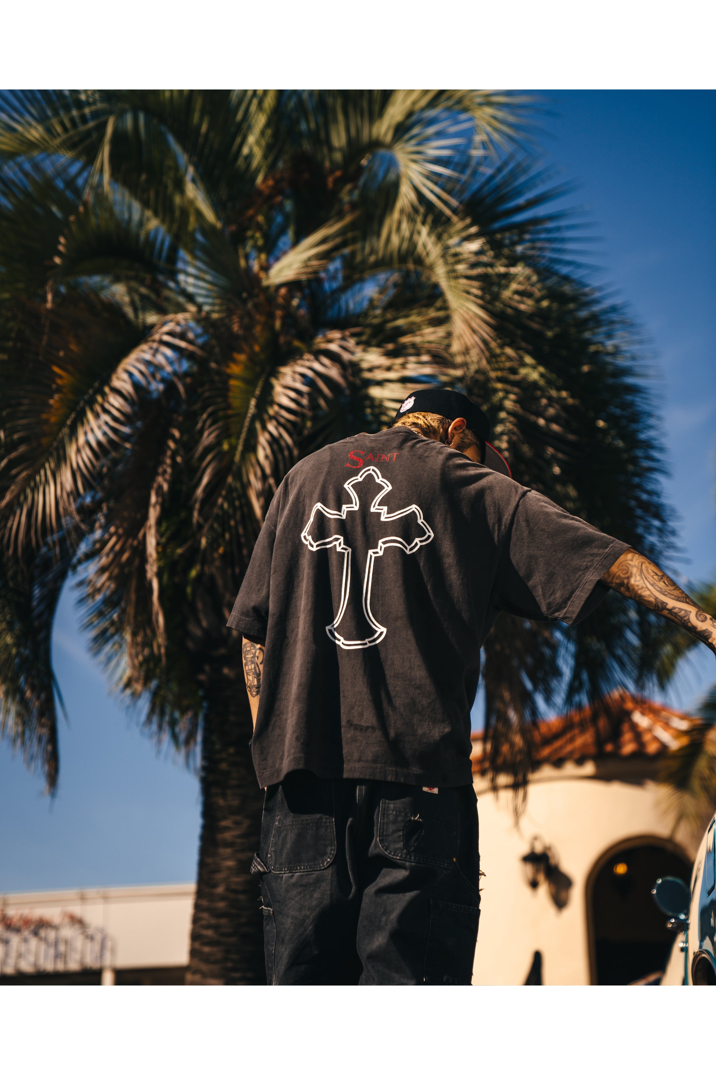 Saint Mxxxxxx / 2PC_SS TEE/ 2PAC/BLACK│正規通販elephants
