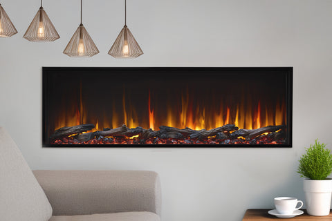 SimpliFire Scion 55 inch Smart Built-In Linear Electric Fireplace