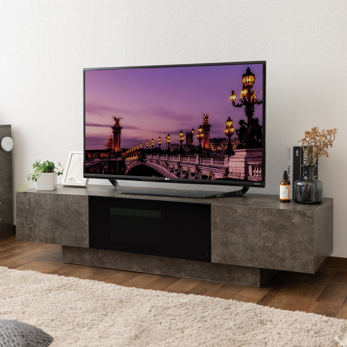 HEIM】 テレビボード テレビ台 ローボード 幅150 幅180 セラミック調