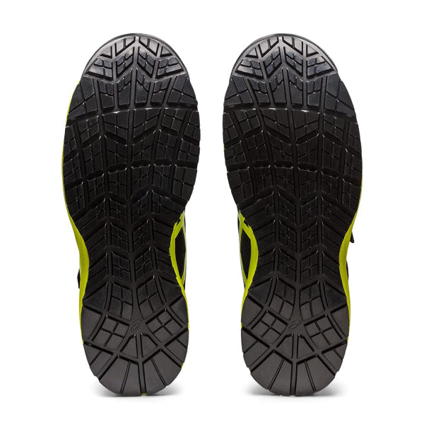 新作] アシックス 安全靴 ウィンジョブ CP216 ブラック×ネオンライム