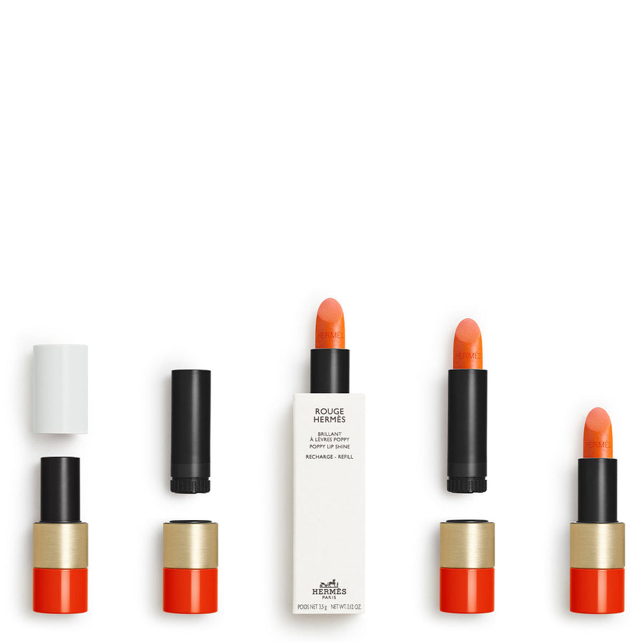Rouge Hermès, Poppy Lip Shine Refill | escentials.com