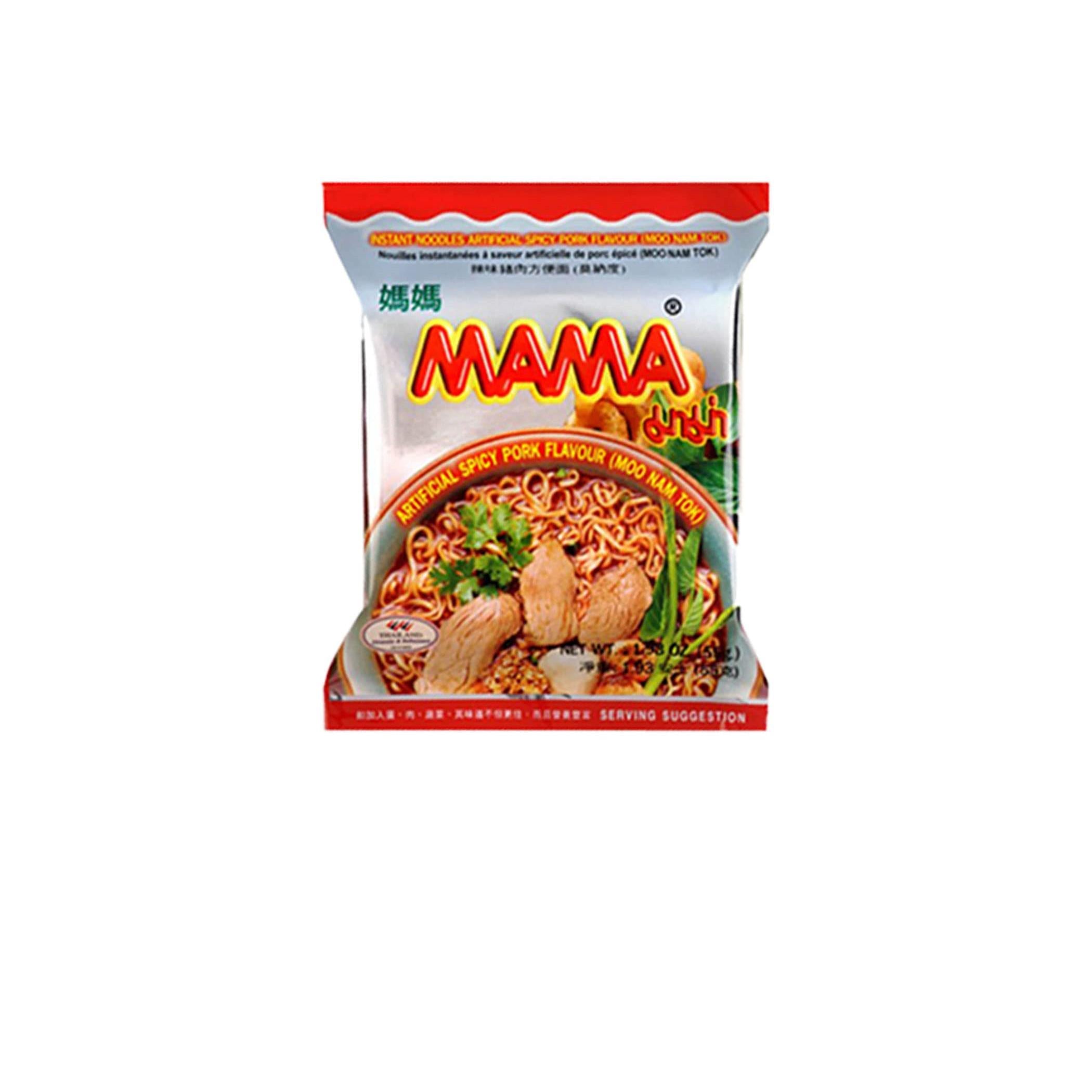 MAMA Ramen Style Instant Oriental Noodles Spicy Pork Flavor 10