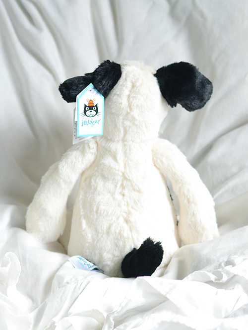 Mサイズ /31cm 】Jellycat Bashful Black&Cream Puppy M 白黒 犬 犬の