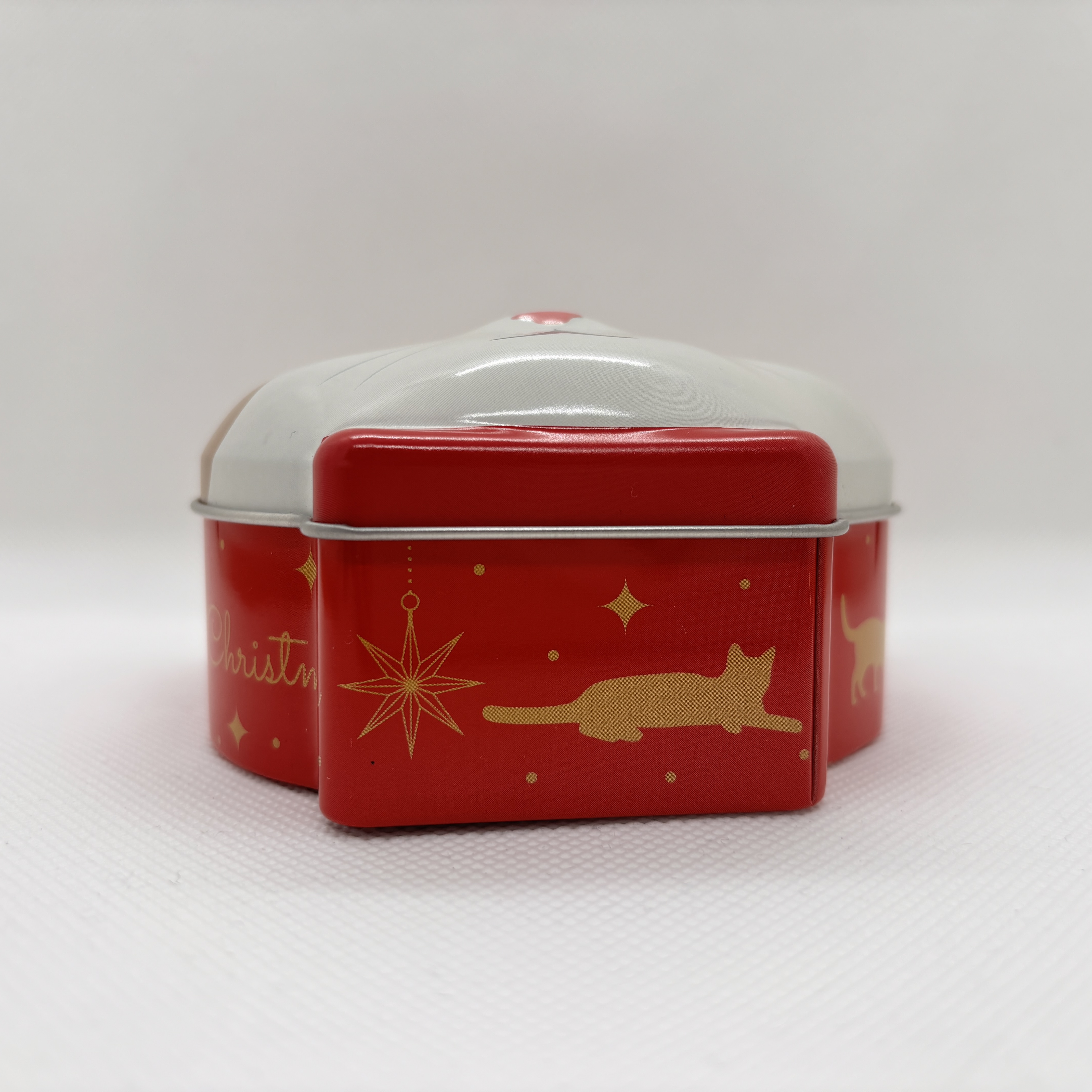 クリスマス ネコ フェイス缶 | 株式会社エウレカ