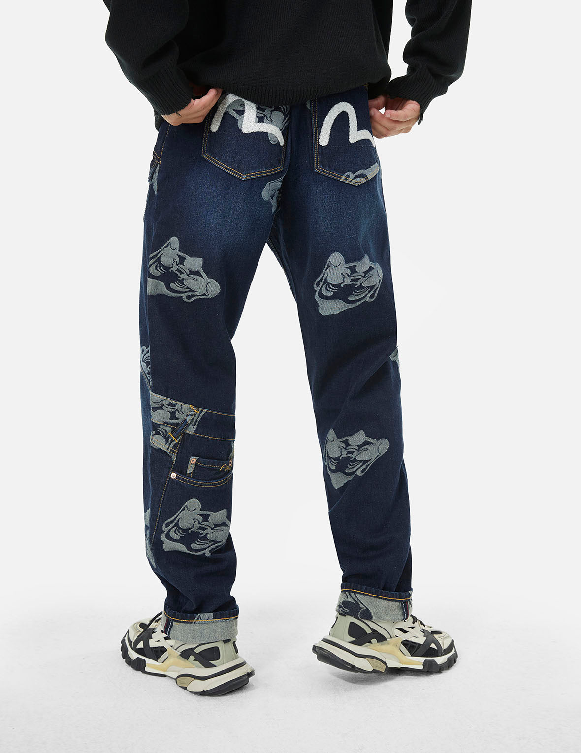 EVISU EVISU エヴィス デニム カモメ クッションカバー エヴィスデニム