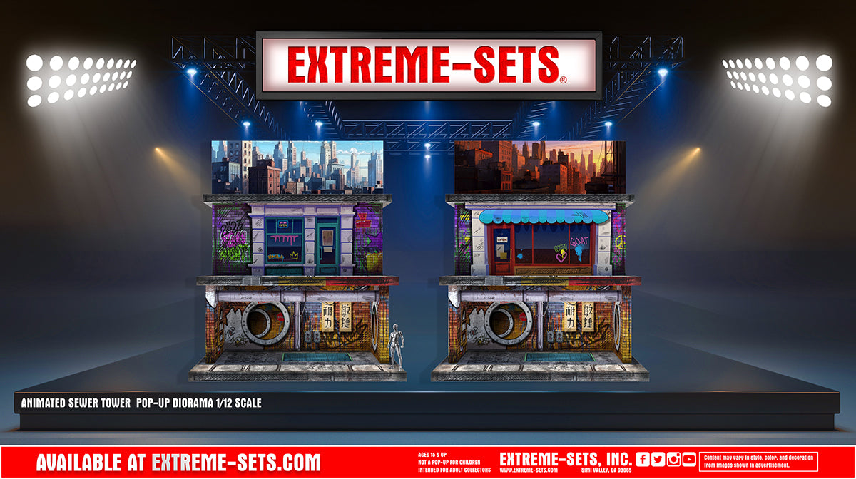 Animated Sewer Tower Pop-Up Diorama 1/12 – Extreme-Sets