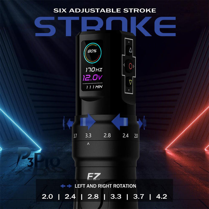 EZ P3 Pro Wireless Battery Tattoo Pen Machine — Six Options