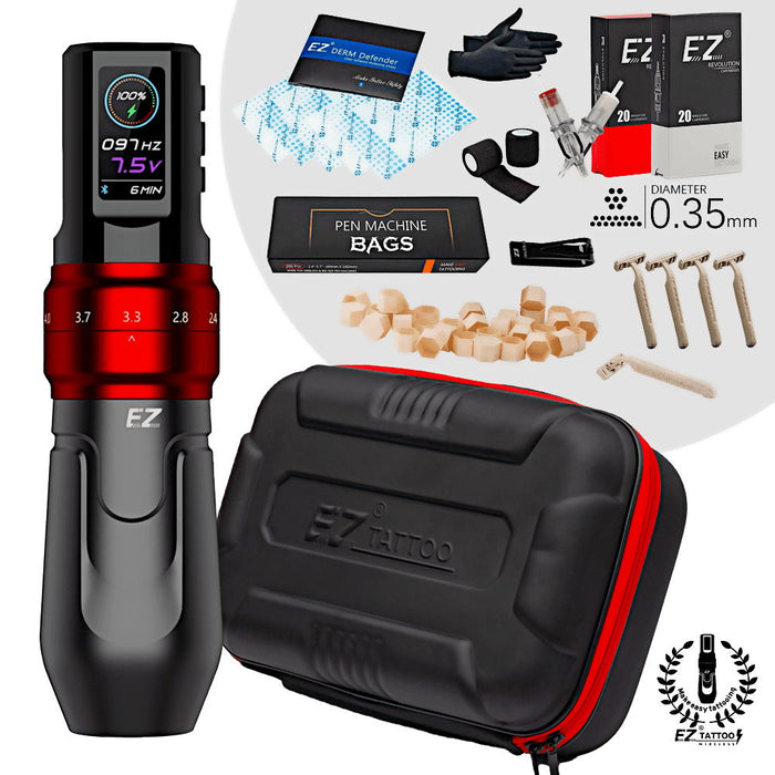EZ P3 Pro 調整可能なストローク ワイヤレス タトゥー ペン