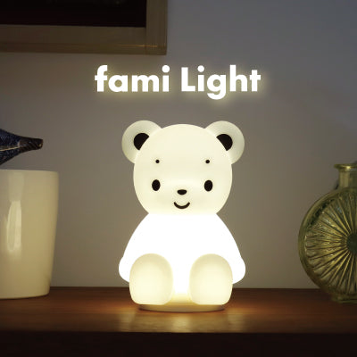 やさしく光ってかわいい！ファミちゃんのシリコンライトが登場