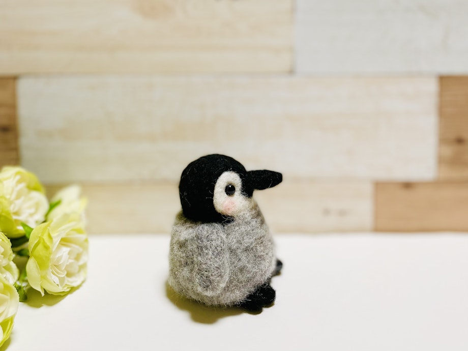 お値下げ中！】ペンギンさんのチョコレートインテリア羊毛フェルト