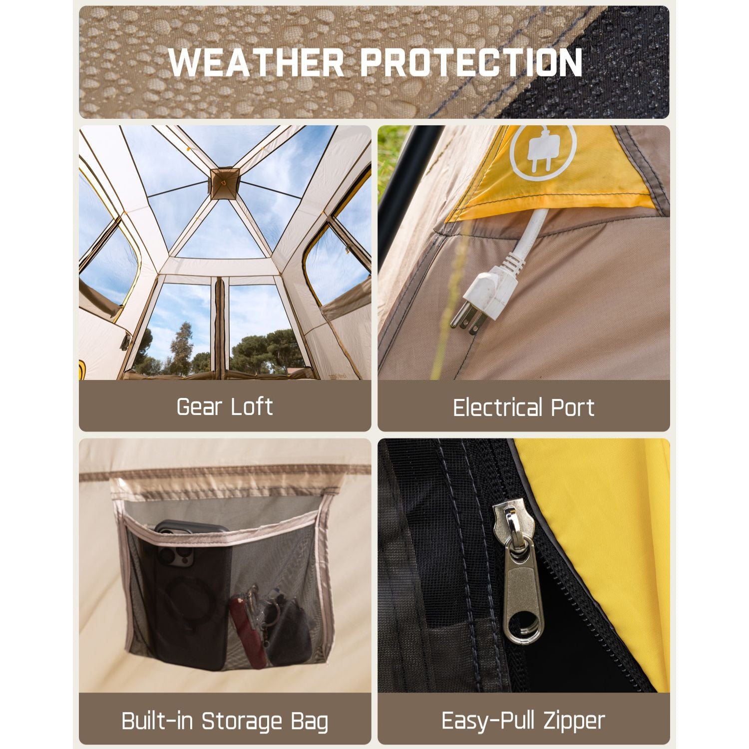 FanttikOutdoor Zeta C10 Air 10 Person Camping Tent-Instant Tent