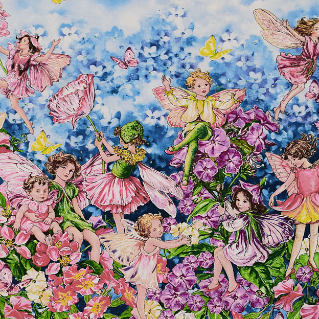 Fairy Cotton / お花とお花の妖精 ポピー・スイートピーなど シルバー