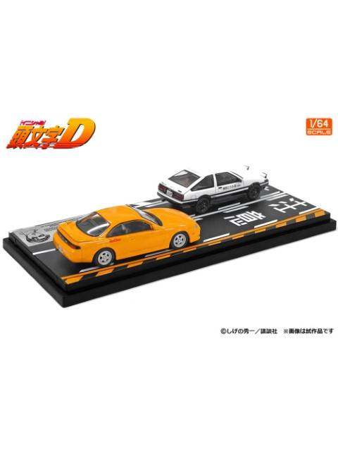 MODELER'S 1/64 頭文字D セットVol.19 中村賢太シルビア(S14) ＆ 藤原