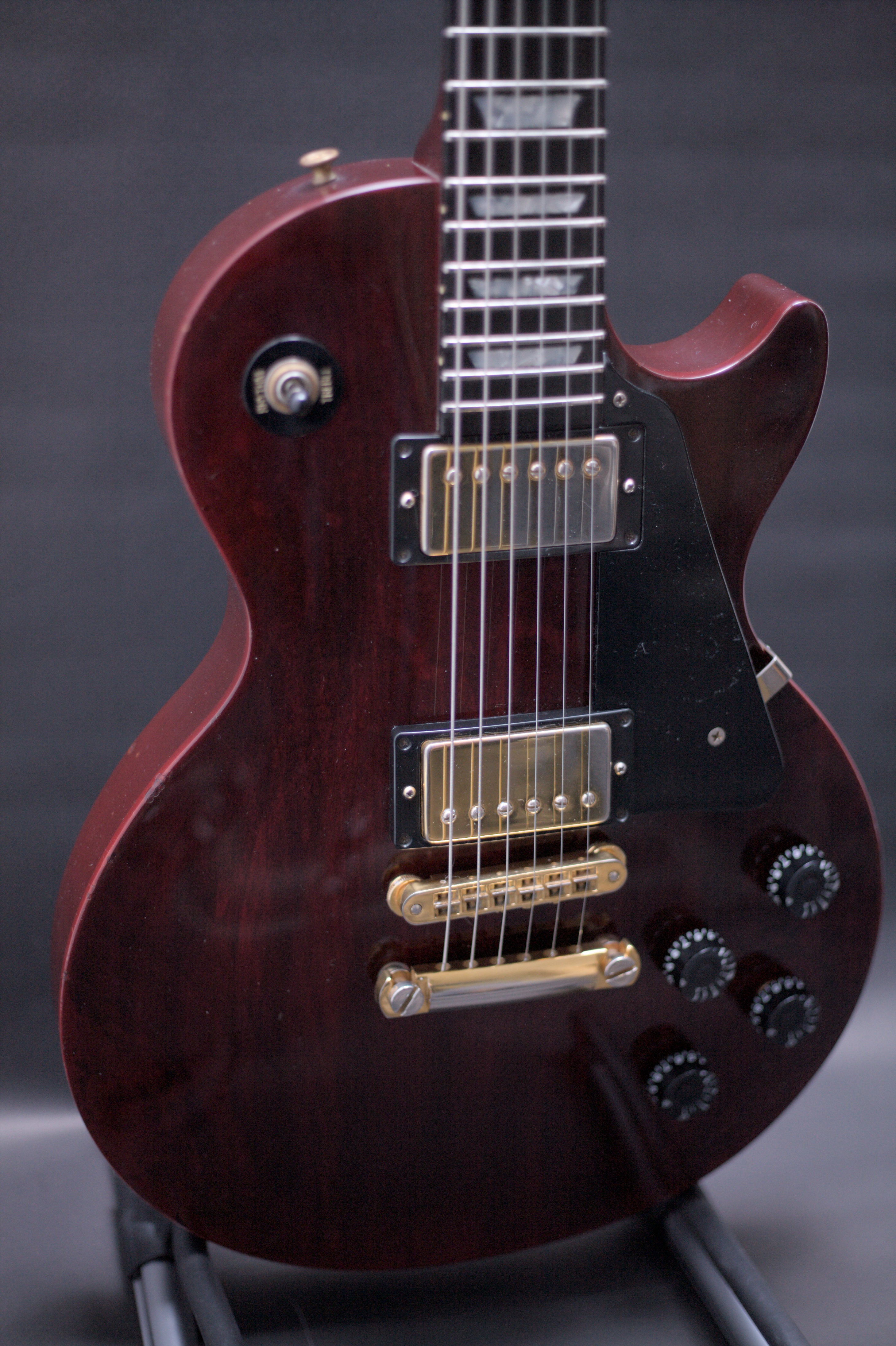 1993 Gibson Les Paul Studio with ebony board, Wine Red gold