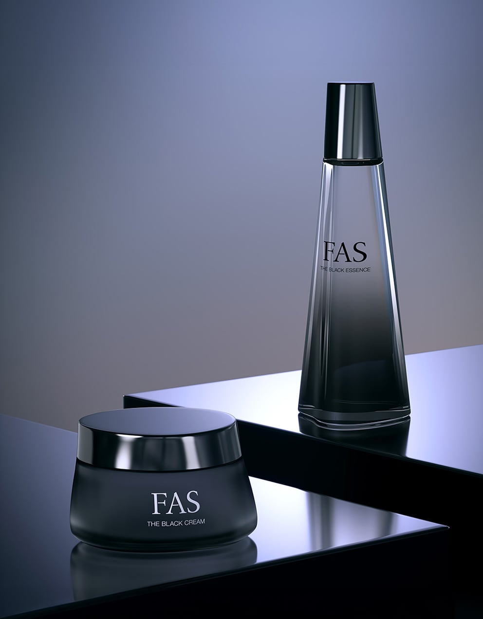 FAS ザ ブラック ファーストキット | 化粧水&クリーム特別サイズキット
