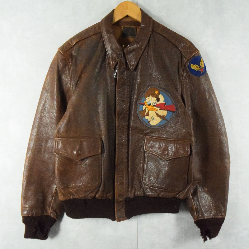 40s 40年代 アメリカ軍 米軍 エアフォース WWII ドナルドダック レザー