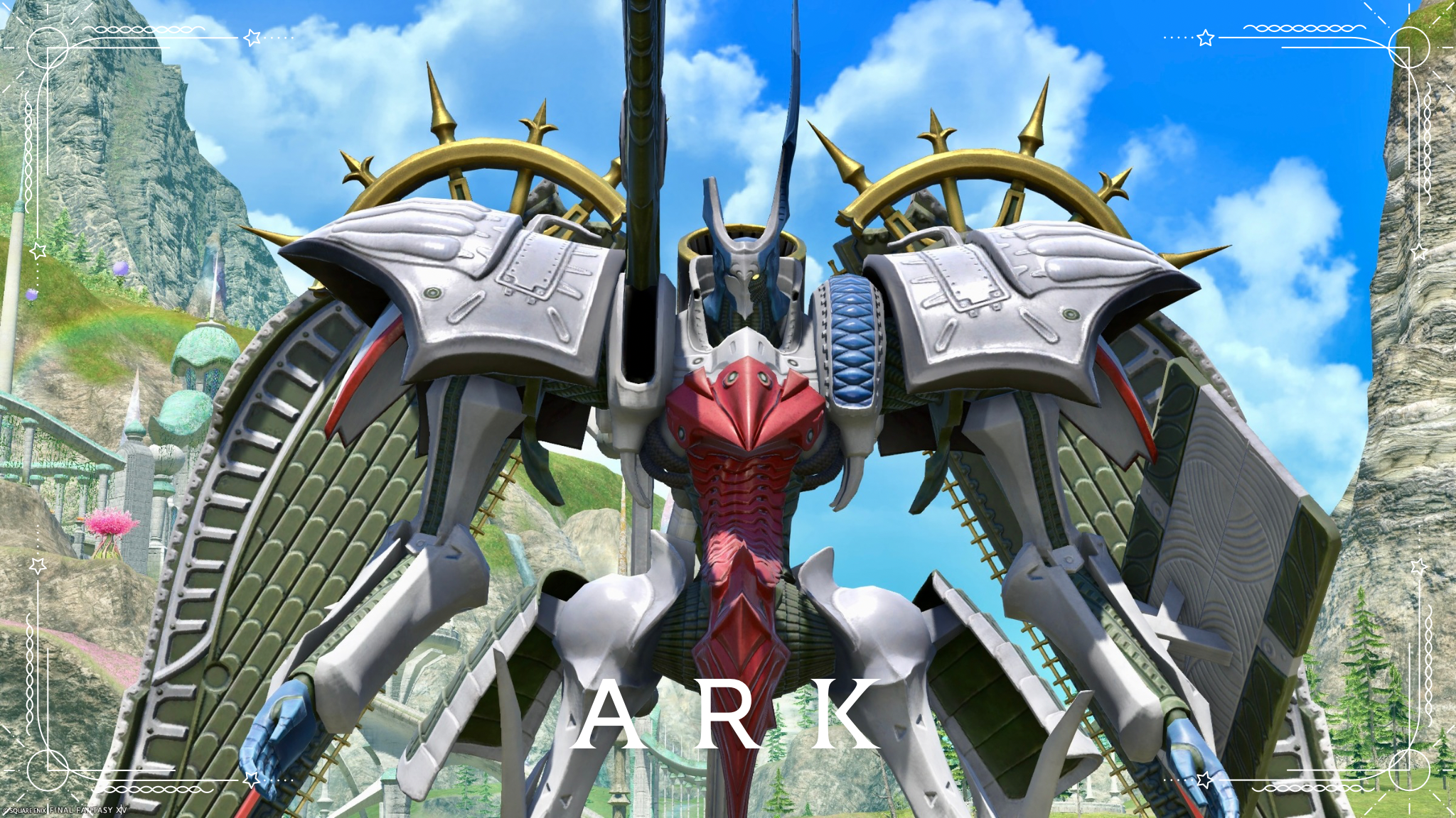 FF9最強の戦艦型変形ロボット召喚獣のマウント『アーク』(黄金の