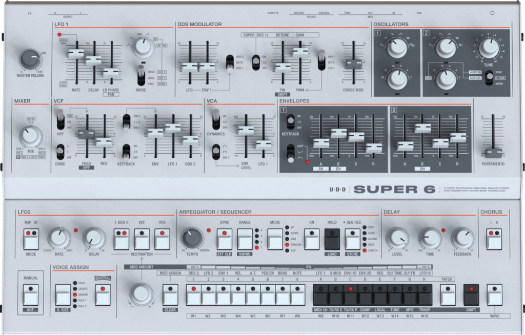 ライブで輝くシンセサイザー 〜 UDO AUDIO Super 6 Desktop | Filter