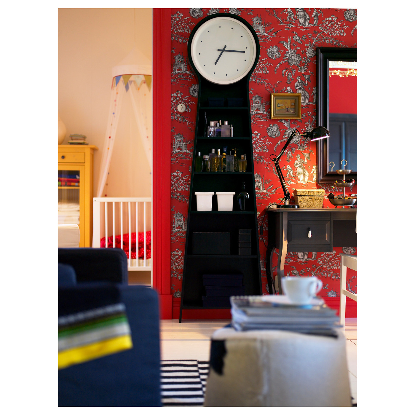 IKEA PS PENDEL floor clock black - IKEA