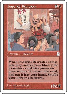 帝国の徴募兵/Imperial Recruiter》[PTK] 赤U | 日本最大級 MTG通販
