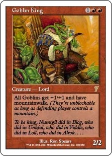 Foil】《ゴブリンの王/Goblin King》[7ED] 赤R | 日本最大級 MTG通販