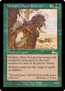 Foil】《マローの魔術師ムルタニ/Multani, Maro-Sorcerer》[ULG] 緑R